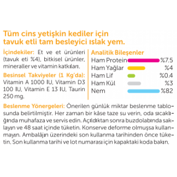 "Royalist Tavuklu Yetişkin Kedi Konserve 400 Gr " - 3