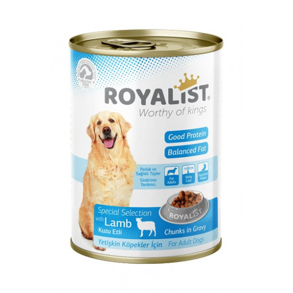 Royalist Kuzu Etli Yetişkin Köpek Konserve 400 Gr