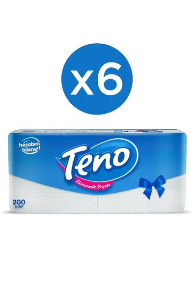 Teno Peçete 200 lü x 6 Adet - 2