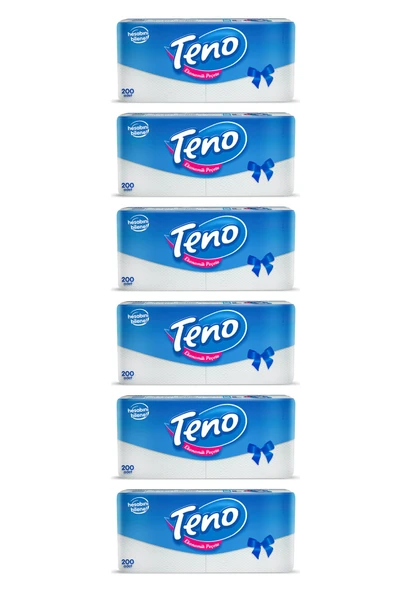 Teno Peçete 200 lü x 6 Adet - 3