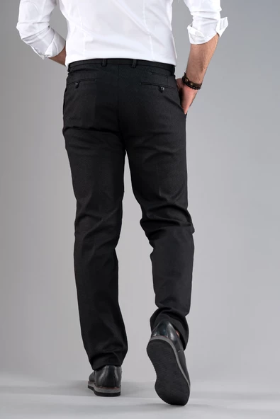 REGULAR FİT KIŞLIK ARMÜRLÜ GABARDİN PANTOLON - 12