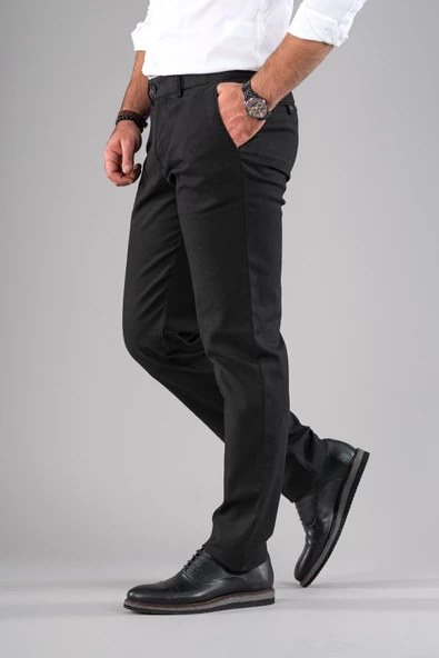 REGULAR FİT KIŞLIK ARMÜRLÜ GABARDİN PANTOLON - 11