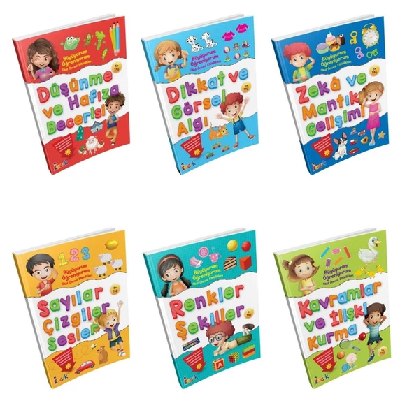 Büyüyorum Öğreniyorum Okul Öncesi Etkinlikleri 6 Kitap Set