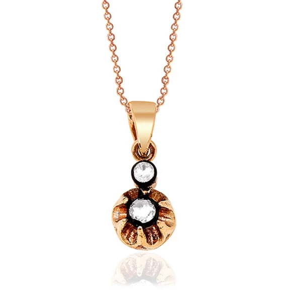 0.12 Karat Elmas Tektaş Kolye