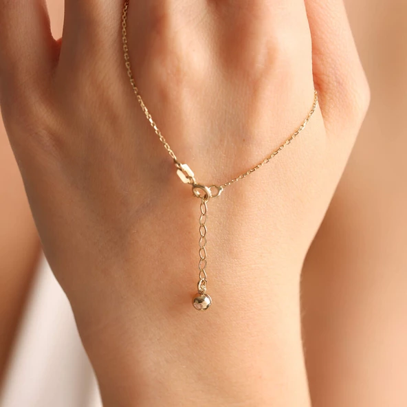 14 Ayar Altın Harf Kolye Dorika Tüm Harfler Mevcut - 4