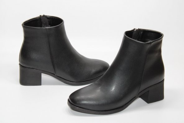 CASSO KAYMAZ KAUÇUK TABAN FERMUARLI KADIN TOPUKLU BOT - 2