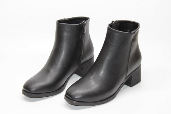 CASSO KAYMAZ KAUÇUK TABAN FERMUARLI KADIN TOPUKLU BOT - 4