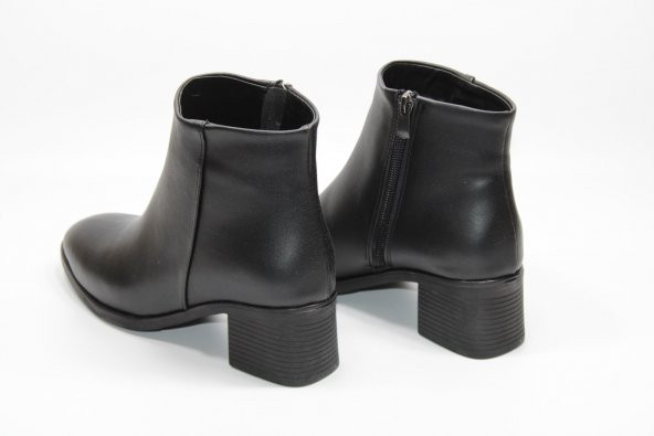 CASSO KAYMAZ KAUÇUK TABAN FERMUARLI KADIN TOPUKLU BOT - 5