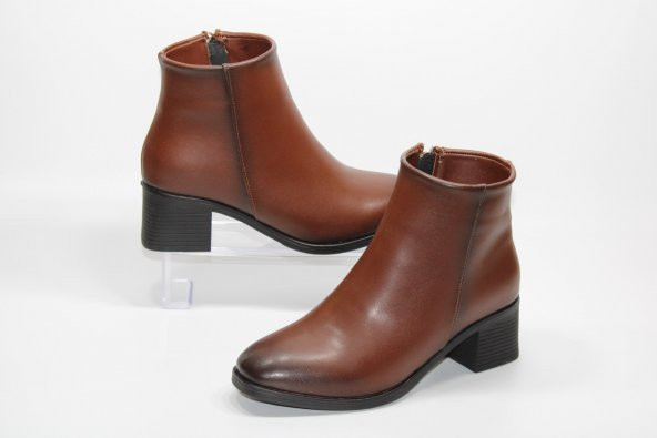 CASSO KAYMAZ KAUÇUK TABAN FERMUARLI KADIN TOPUKLU BOT - 7