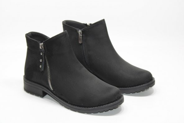 LADYPARK KAYMAZ KAUÇUK TABAN FERMUARLI KADIN BOT