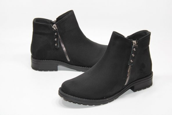 LADYPARK KAYMAZ KAUÇUK TABAN FERMUARLI KADIN BOT - 2