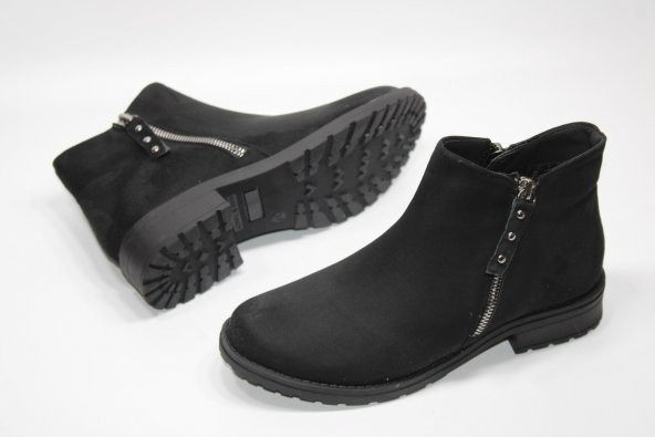 LADYPARK KAYMAZ KAUÇUK TABAN FERMUARLI KADIN BOT - 3