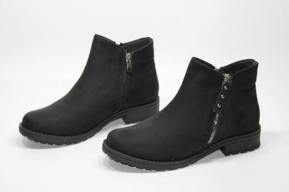 LADYPARK KAYMAZ KAUÇUK TABAN FERMUARLI KADIN BOT - 4