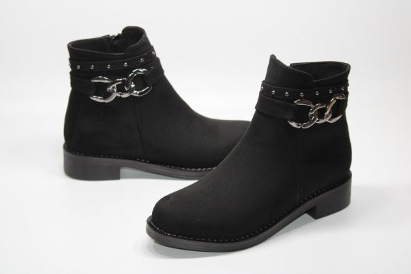 LADYPARK KAYMAZ KAUÇUK TABAN TOKA DETAY FERMUARLI KADIN BOT - 2