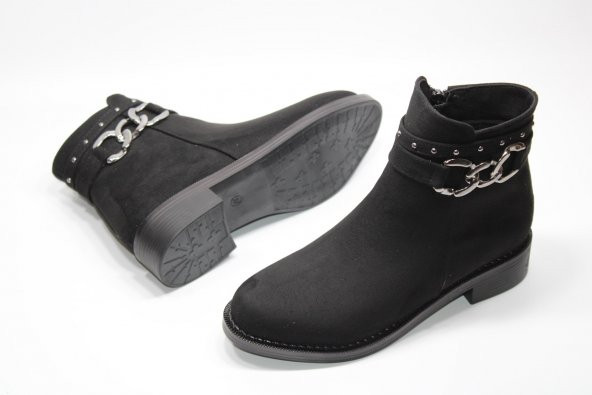 LADYPARK KAYMAZ KAUÇUK TABAN TOKA DETAY FERMUARLI KADIN BOT - 3