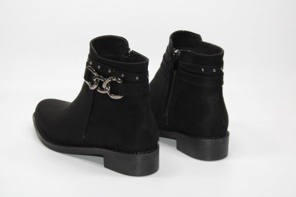 LADYPARK KAYMAZ KAUÇUK TABAN TOKA DETAY FERMUARLI KADIN BOT - 5