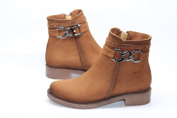 LADYPARK KAYMAZ KAUÇUK TABAN TOKA DETAY FERMUARLI KADIN BOT - 7