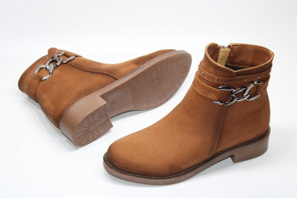 LADYPARK KAYMAZ KAUÇUK TABAN TOKA DETAY FERMUARLI KADIN BOT - 8