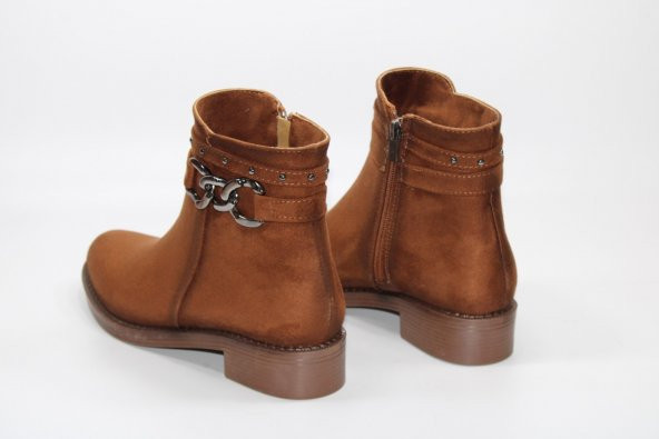 LADYPARK KAYMAZ KAUÇUK TABAN TOKA DETAY FERMUARLI KADIN BOT - 9