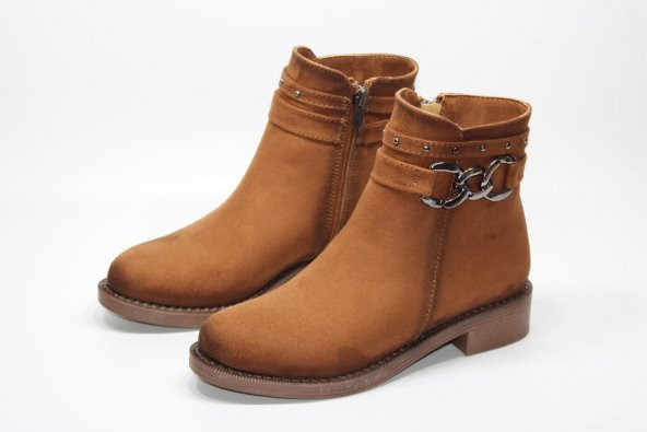 LADYPARK KAYMAZ KAUÇUK TABAN TOKA DETAY FERMUARLI KADIN BOT - 10