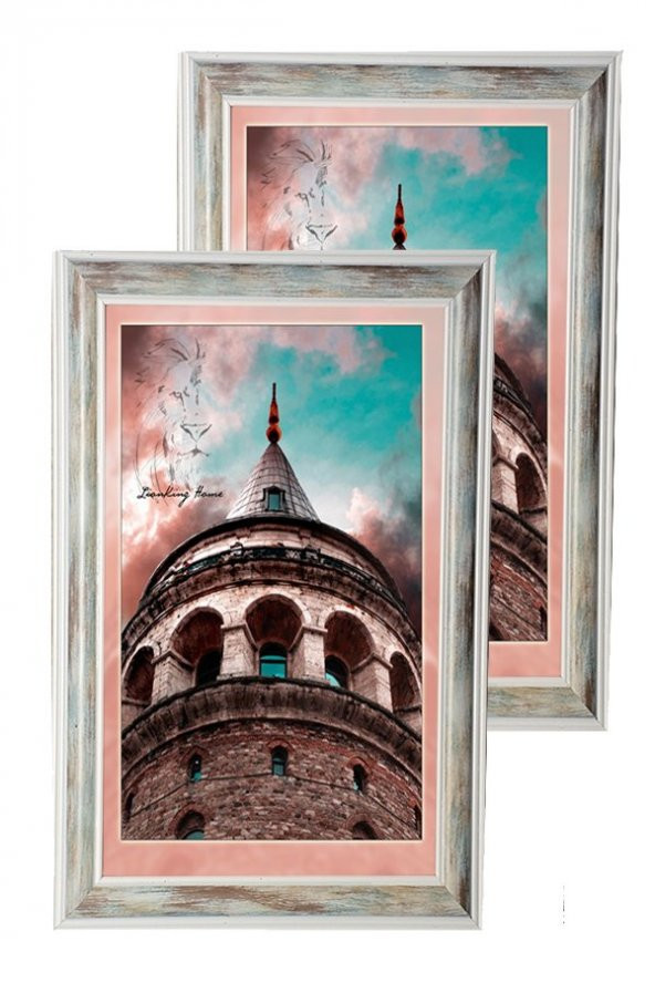 2 Adet 21x30 Cm-eskitme-karisik-2- Fotoğraf Çerçevesi