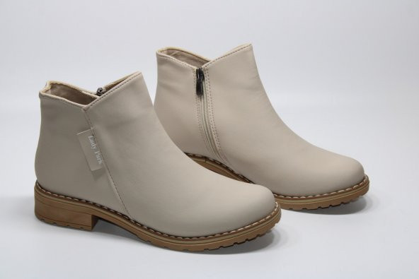 LADYPARK KAYMAZ KAUÇUK TABAN ALÇAK ÖKÇE FERMUARLI KADIN BOT