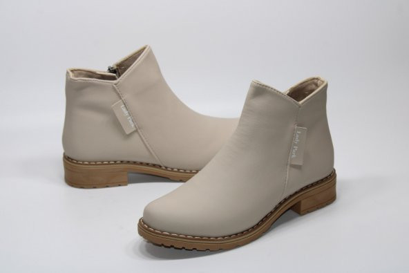 LADYPARK KAYMAZ KAUÇUK TABAN ALÇAK ÖKÇE FERMUARLI KADIN BOT - 2