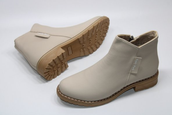 LADYPARK KAYMAZ KAUÇUK TABAN ALÇAK ÖKÇE FERMUARLI KADIN BOT - 3