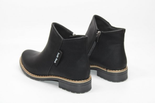 LADYPARK KAYMAZ KAUÇUK TABAN ALÇAK ÖKÇE FERMUARLI KADIN BOT - 9