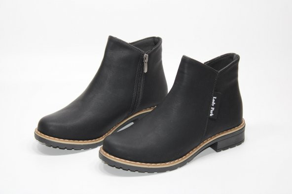 LADYPARK KAYMAZ KAUÇUK TABAN ALÇAK ÖKÇE FERMUARLI KADIN BOT - 10