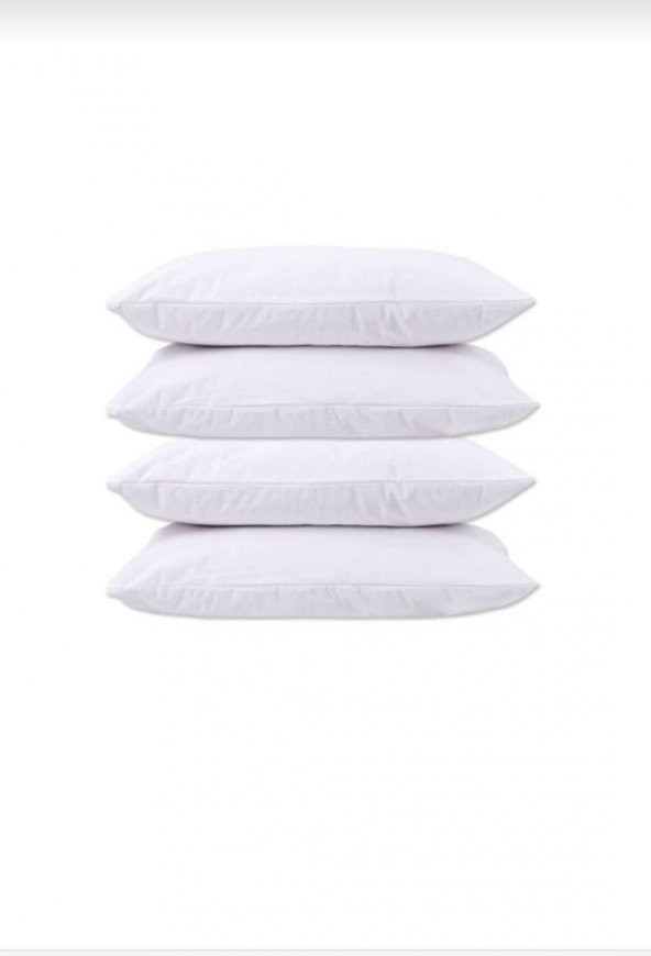 4 Adet Pamuklu Fermuarli Sıvı Geçirmez Yastık Alezi Yastık Koruyucu Yastık Kılıfı Yastık İçi  Beyaz 50 x 70 Cm Yastık Kılııf