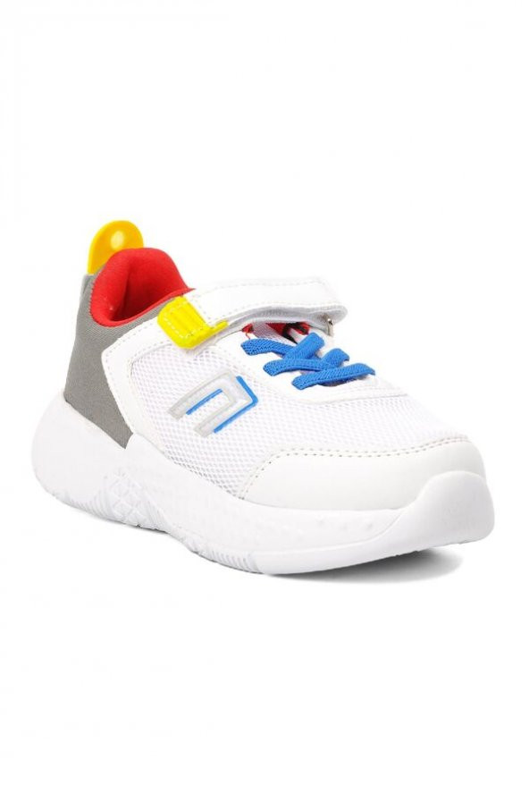 Cool Beyaz Cırtlı Erkek Çocuk Spor Ayakkabı