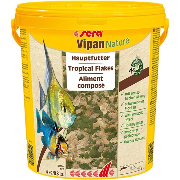 Sera Vipan Large Flakes Nature 250 gr Skt: 01/2027