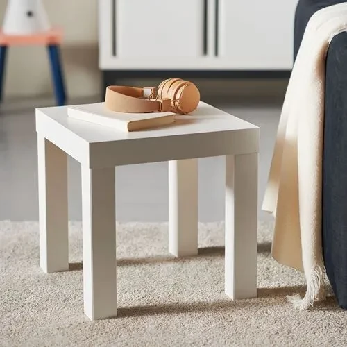 IKEA Lack Mini Yan Sehpa Masa Parlak Cila Beyaz 35x35 cm - 2