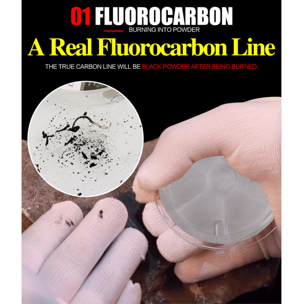 DORISEA Topcarbon %100 Fluorocarbon-0.36 Mm, 100 Metre, 10.10 Kg Çeker