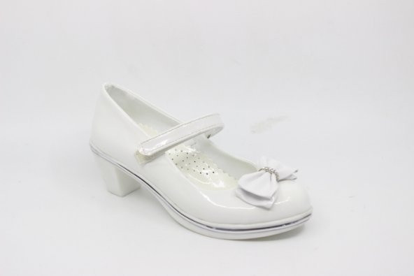 Zerhan 700 Kız Çocuk Beyaz Topuklu Ayakkabı