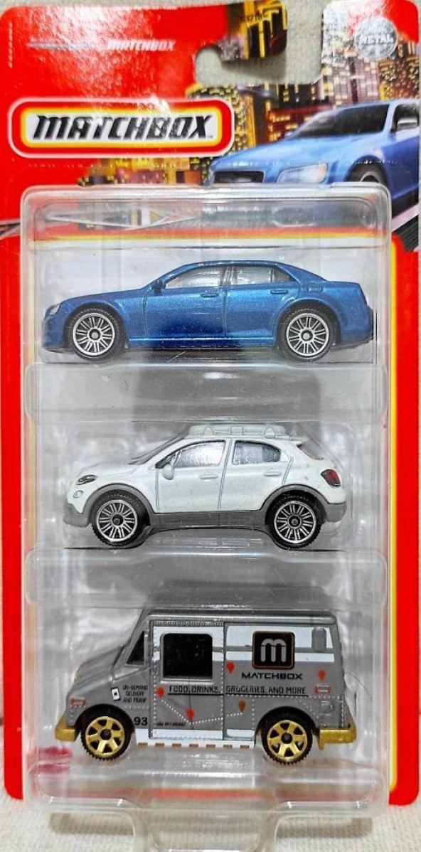 Matchbox Üçlü Araba Seti MBX CITY DRIVERS HFK14 C3713