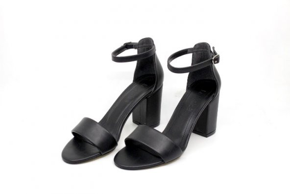 Zerhan 6200 Kadın Tek Bant Topuklu Ayakkabı - Resim 5