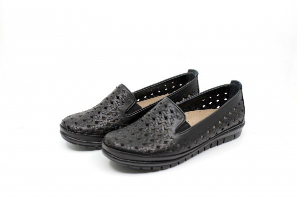 Zerhan 559 Kadın Siyah Günlük Comfort Ayakkabı - 9