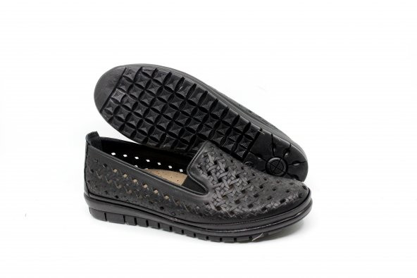 Zerhan 559 Kadın Siyah Günlük Comfort Ayakkabı - 11