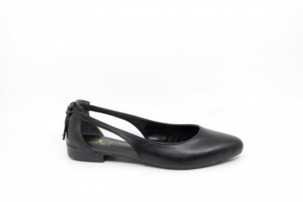 Zerhan C202 Kadın Siyah Babet Ayakkabı - 6