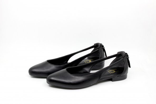 Zerhan C202 Kadın Siyah Babet Ayakkabı - 8