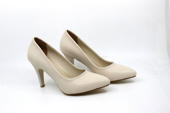 Zerhan C300 Kadın Ten Renk Stiletto - Resim 5