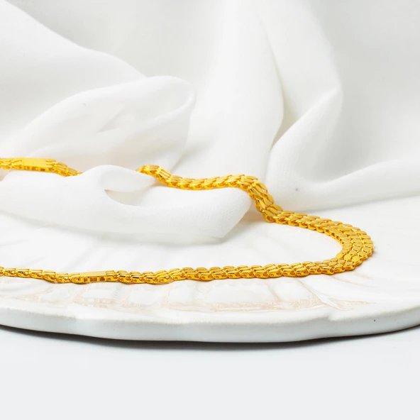 Maraş Zincirli 14 Ayar Altın Gerdanlık Kolye - Resim 3