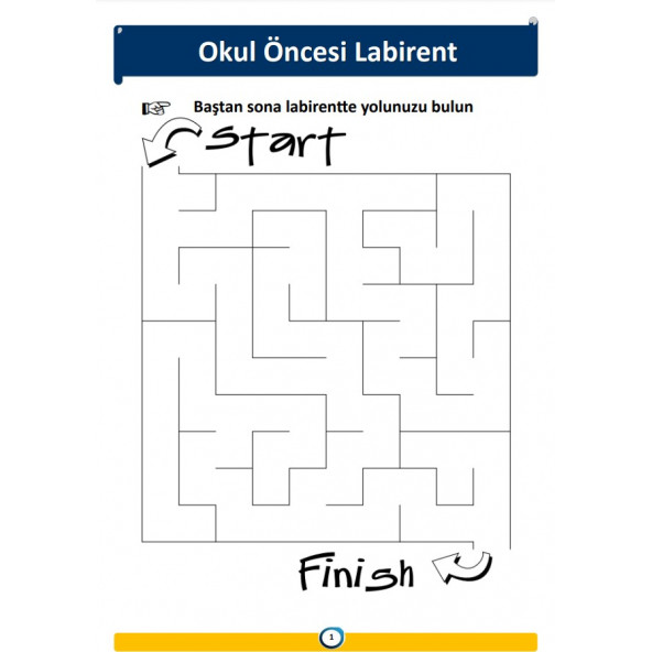 Okul Öncesi Labirent Kitabı (2-6 Yaş) - 2