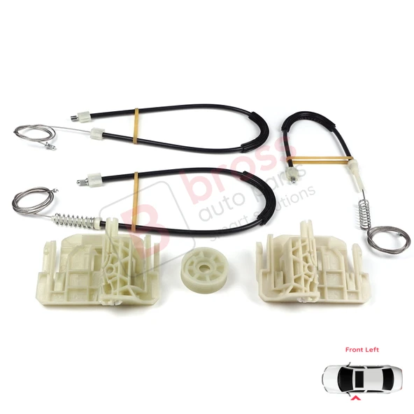 BMW 5 Series F10 F18 F11 4/5 Kapı 2009-2017 51337182131 İçin Ön Sol Cam Kriko Tamir Seti ürün görseli 1