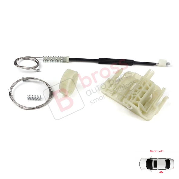 BMW 5 Series F10 F18 F11 4/5 Kapı 2009-2017 51357182613 İçin Arka Sol Cam Kriko Tamir Seti - Resim 4