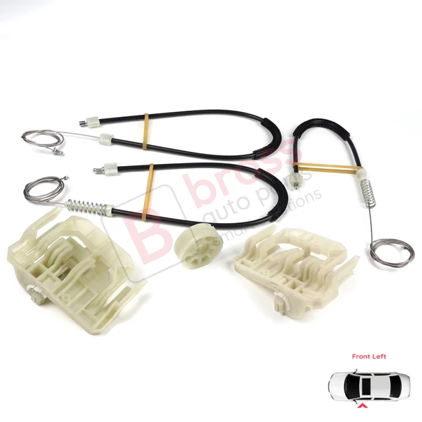 BMW 5 Series F10 F18 F11 4/5 Kapı 2009-2017 51337182131 İçin Ön Sol Cam Kriko Tamir Seti - Resim 5