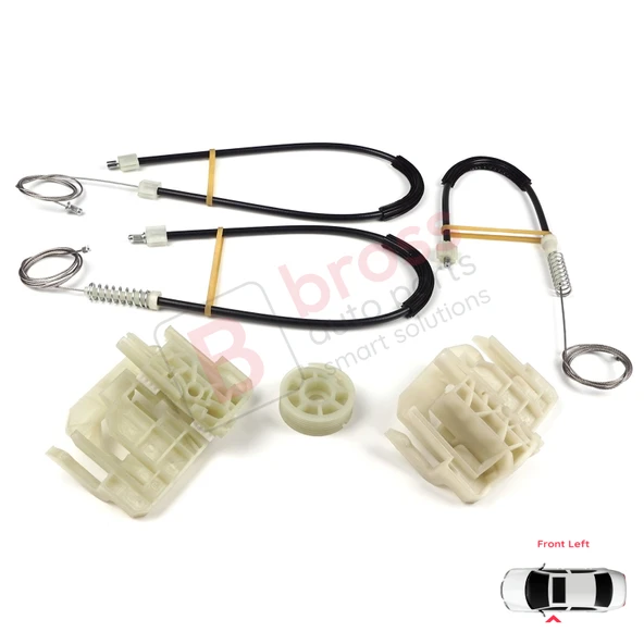 BMW 5 Series F10 F18 F11 4/5 Kapı 2009-2017 51337182131 İçin Ön Sol Cam Kriko Tamir Seti - Resim 2