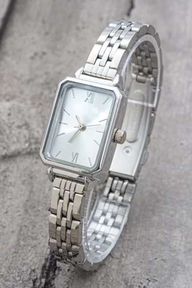 Luna Silver Kadran Gümüş Renk Kordon Kadın Saat ST-304197